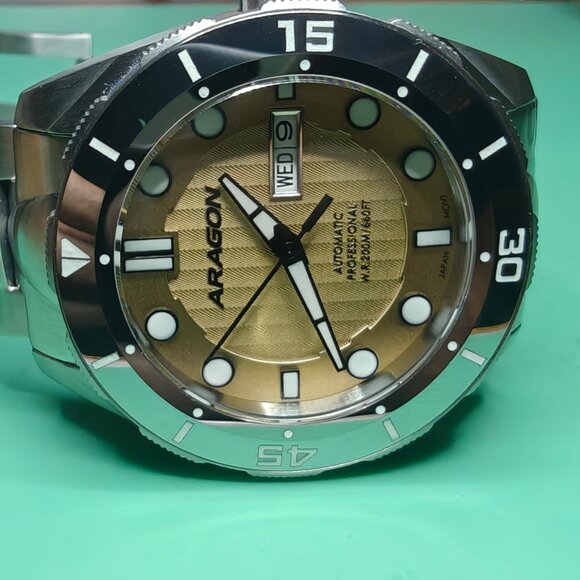 Aragon A506SAN Hercules Sand NH36 43mm Automatic Dive Watch. **NEW** - Picture 7 of 8